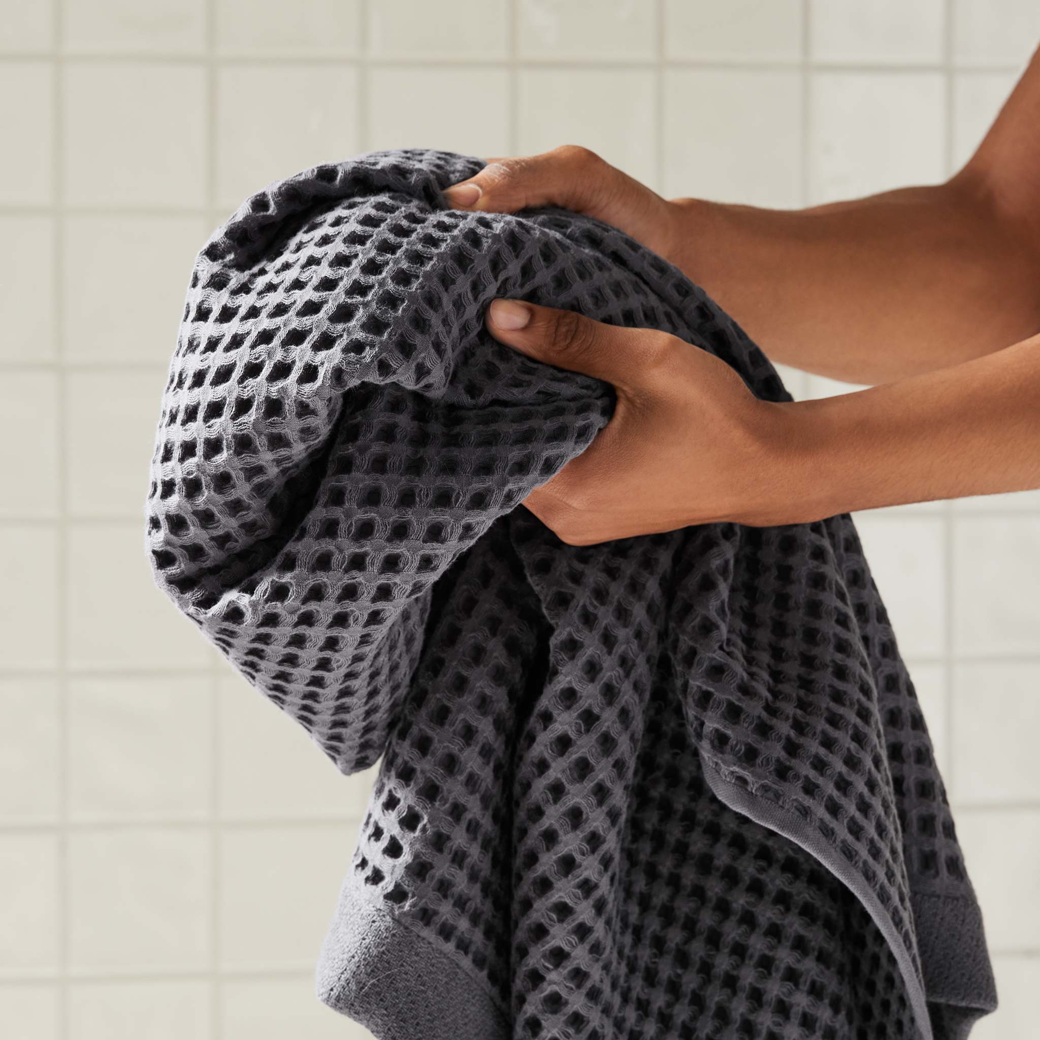 Dreamweave Waffle Bath Towels Set of 2 C6