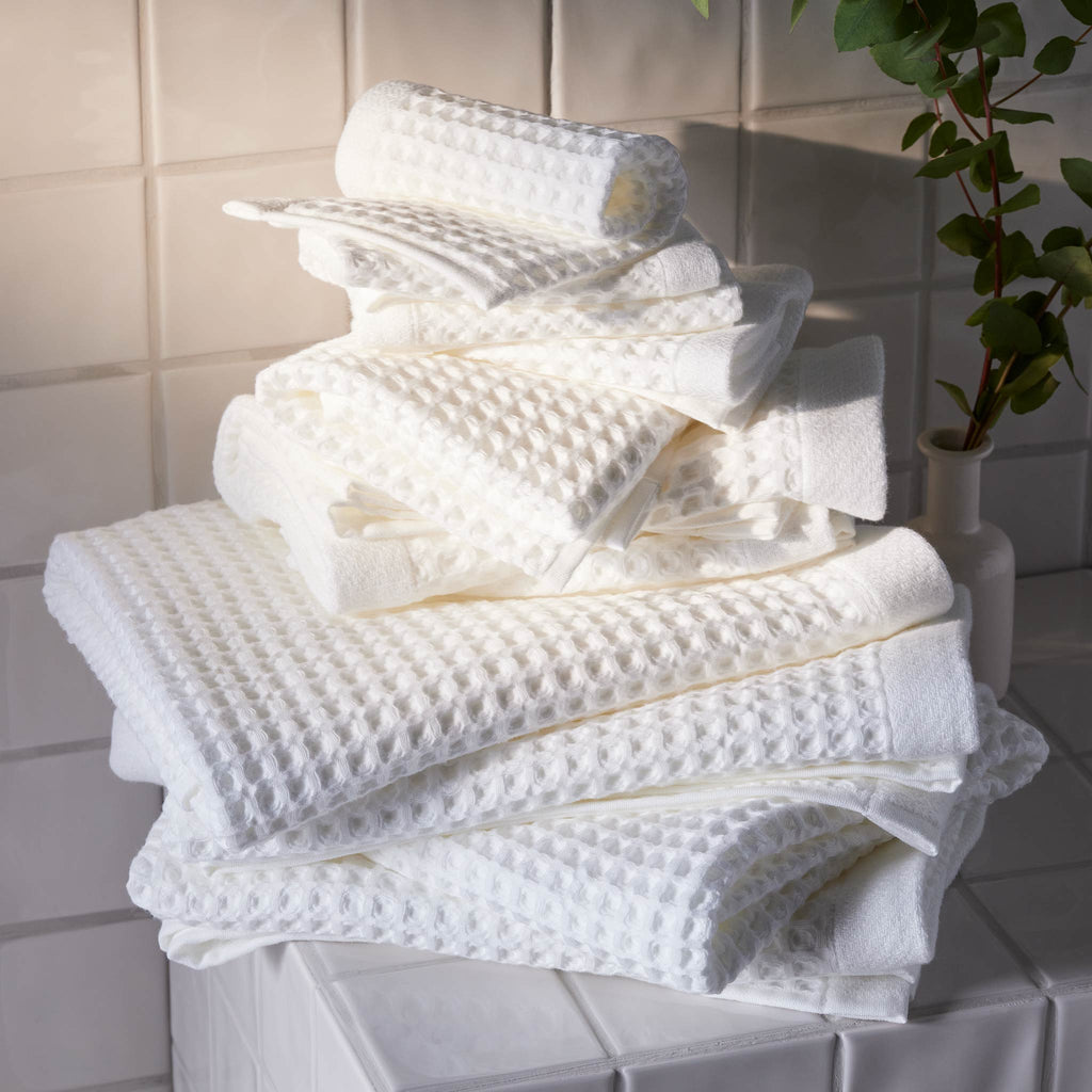 Dreamweave Waffle Bath Towels Set of 2 C6