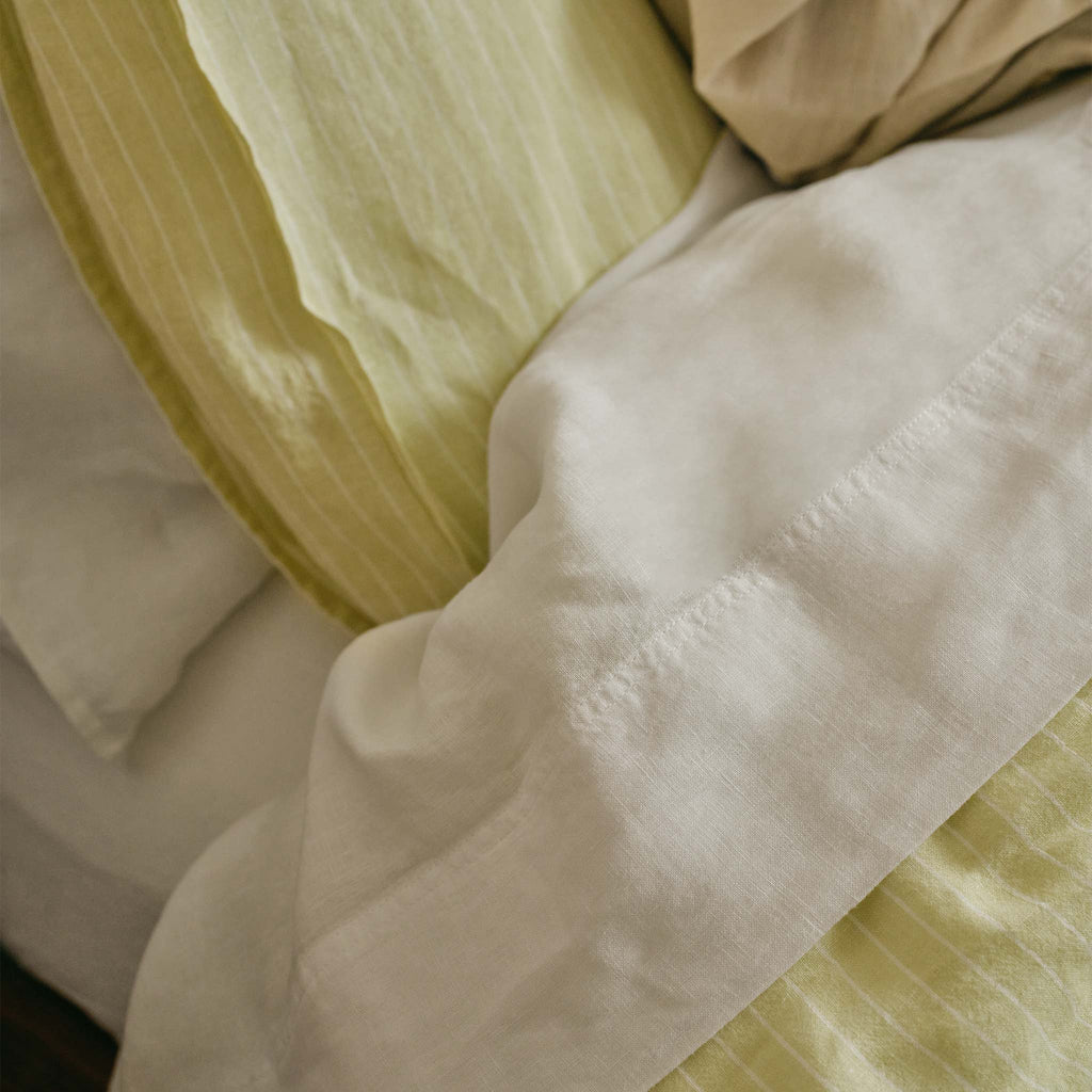Washed European Linen Core Sheet Set L5