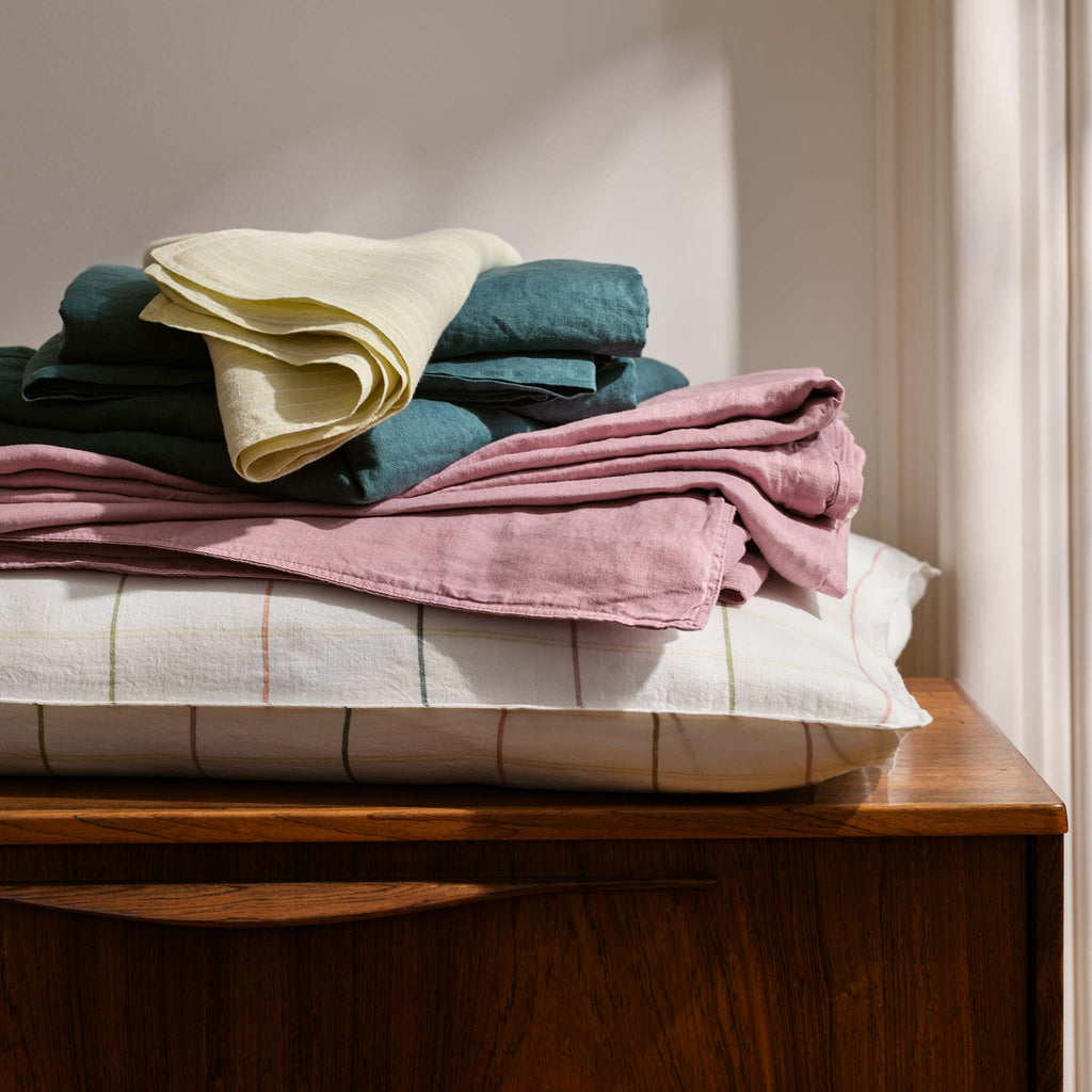 Washed European Linen Core Sheet Set L5
